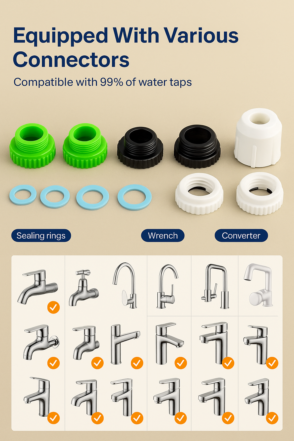 Kitchen Faucet Tap Water Filter Purifier